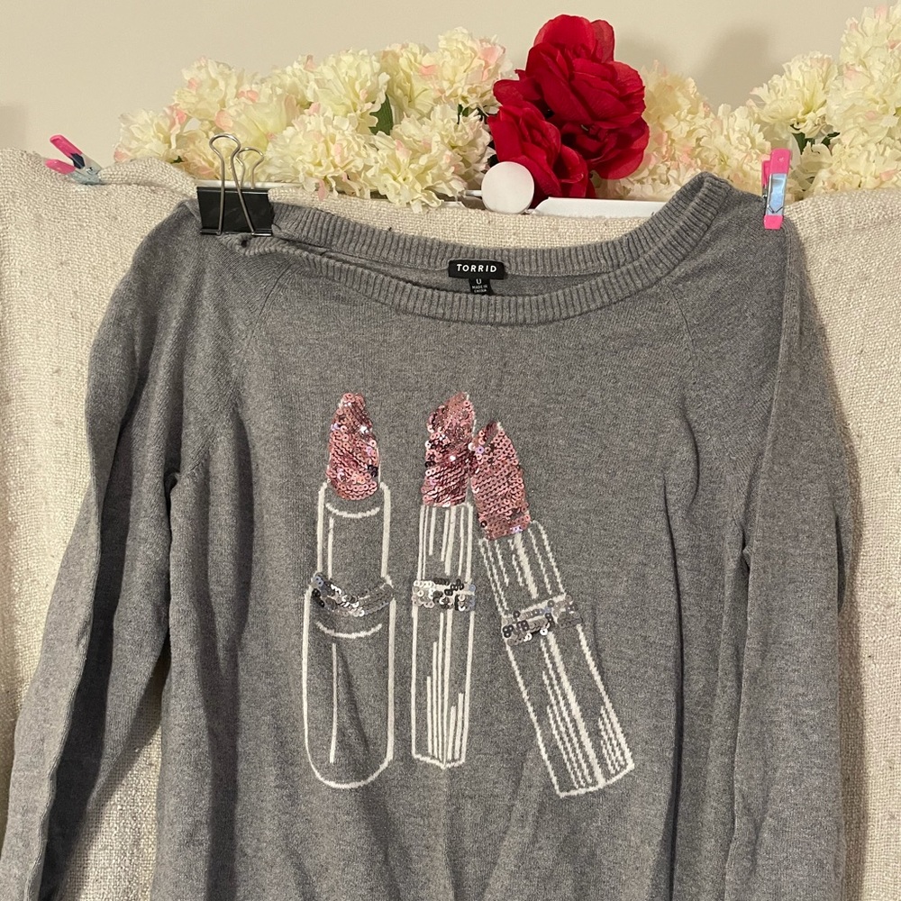 Torrid lipstick sweater